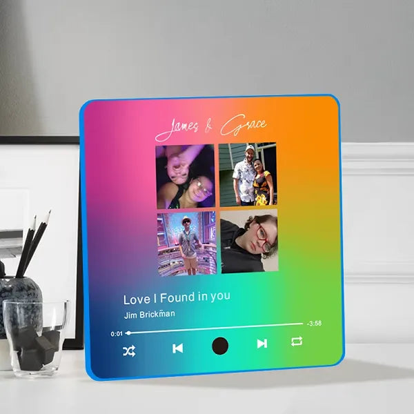 A romantic gift idea: a fridge magnet that plays a pre-recorded wedding song or voice message