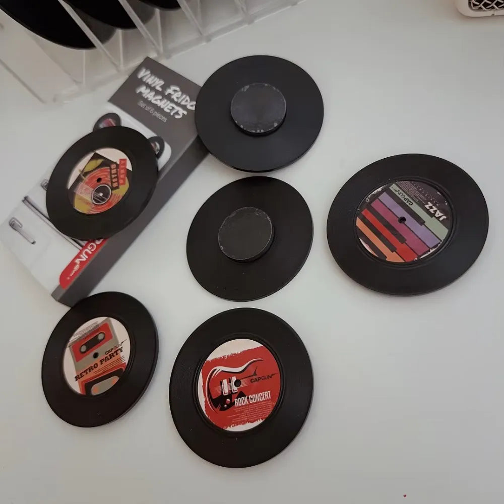 custom nfc music fridge magnet in 6cm round album cd designc