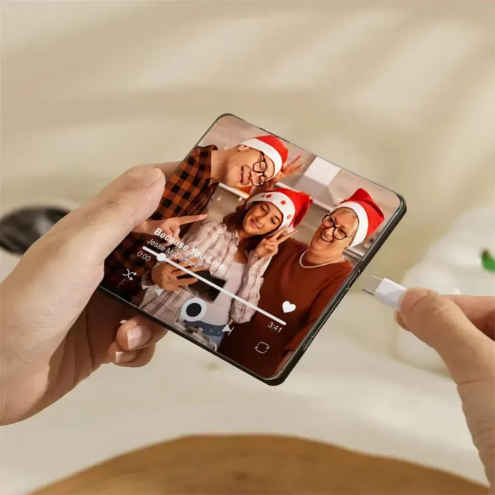 christmas gift music fridge magnet