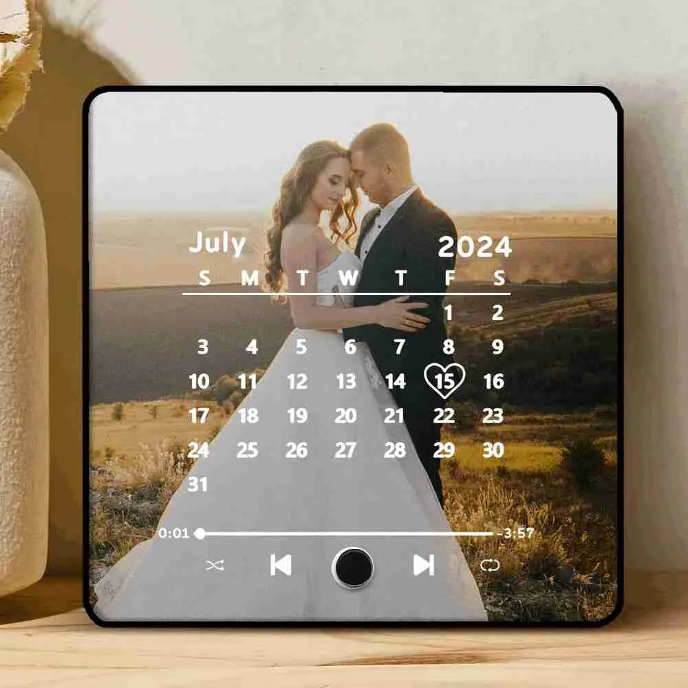 Close-up view of custom music refrigerator magnet quality