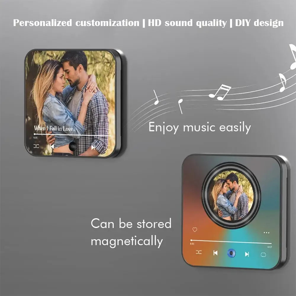 personalized audio fridge magnet with custom sound